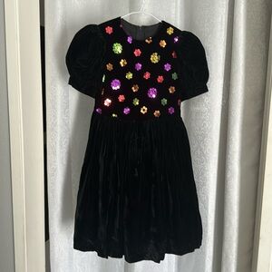 JESSICA McCLINTOCK GIRLS VELVET DRESD Sz:5/6